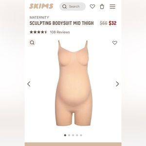 Skims Maternity Sculpting Bodysuit Mid Thigh Size Large/X-Large